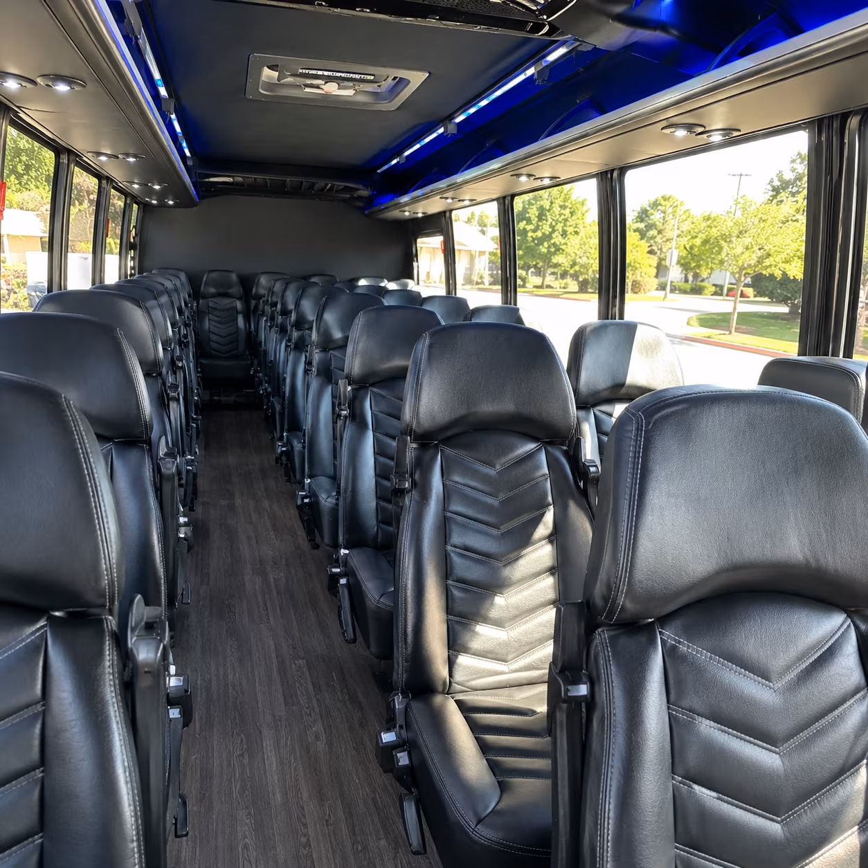 las cruces 25 passenger minibus inside