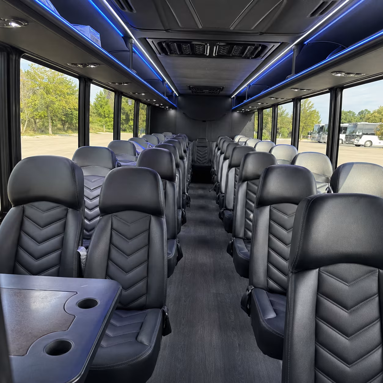 las cruces 25 passenger minibus interior