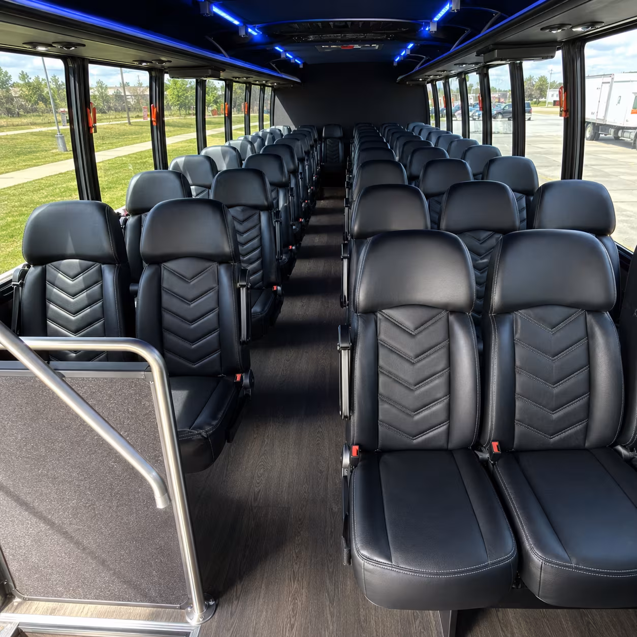 las cruces 30 passenger minibus inside