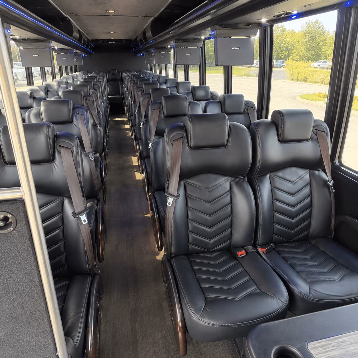las cruces 35 passenger minibus interior
