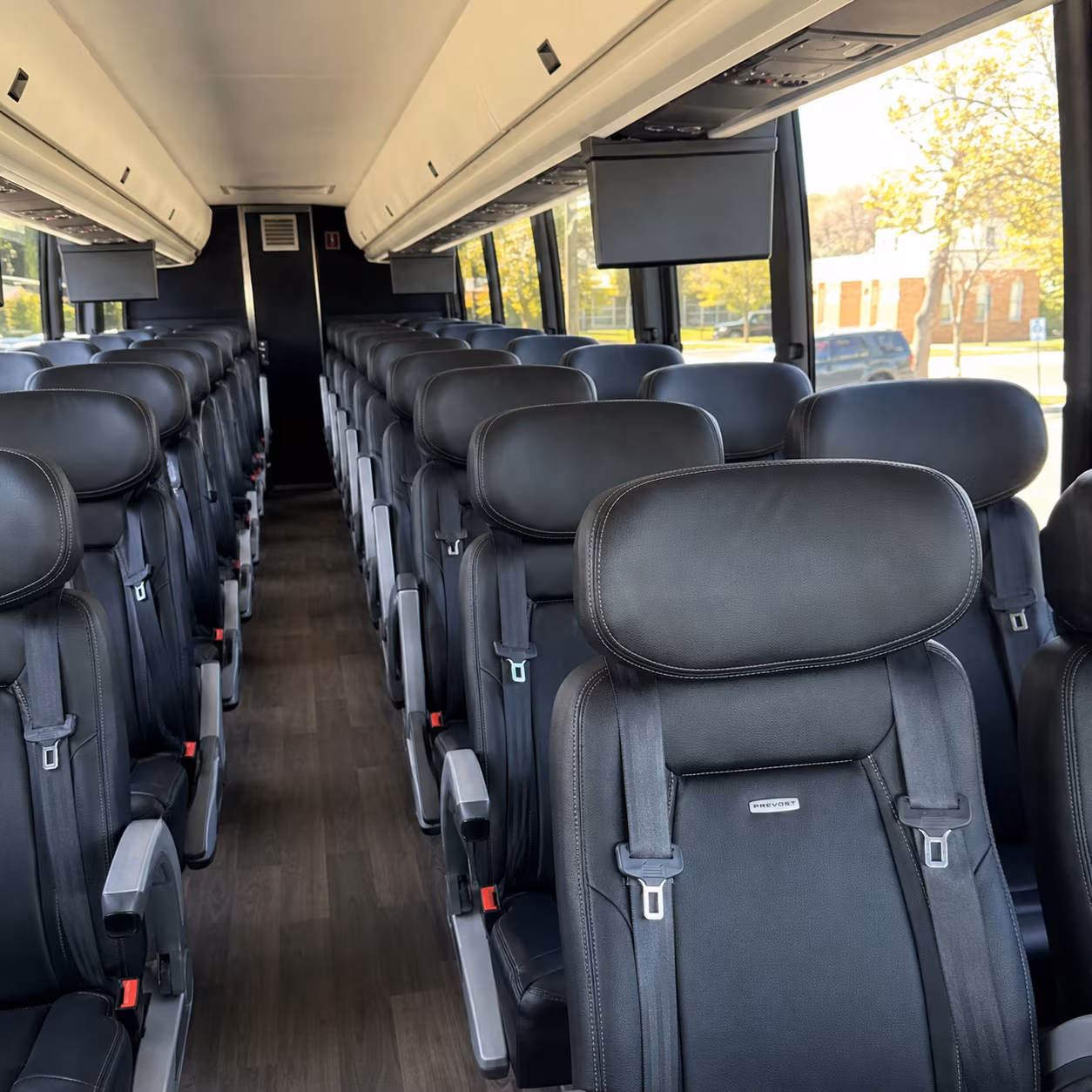 las cruces 45 passenger charter bus inside