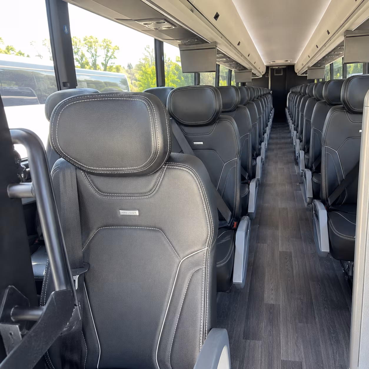 las cruces 47 passenger charter bus interior