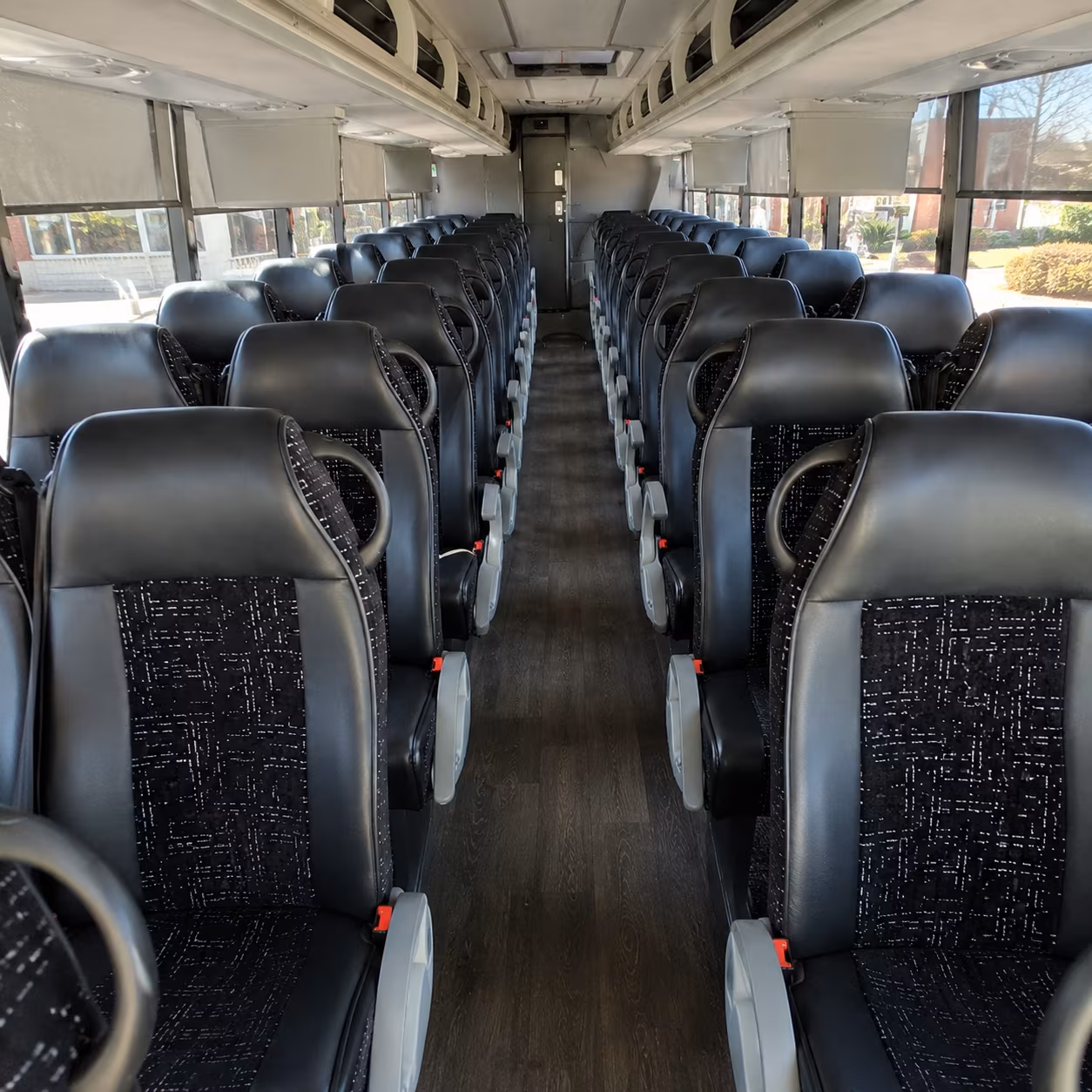 las cruces 54 passenger charter bus inside
