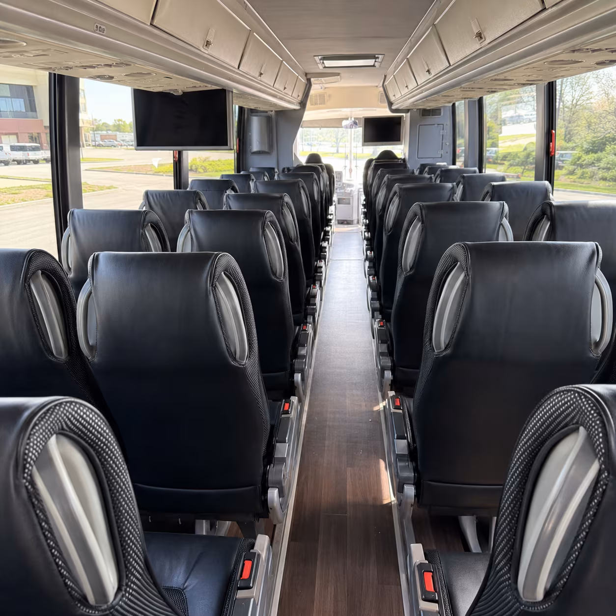 las cruces 56 passenger charter bus inside