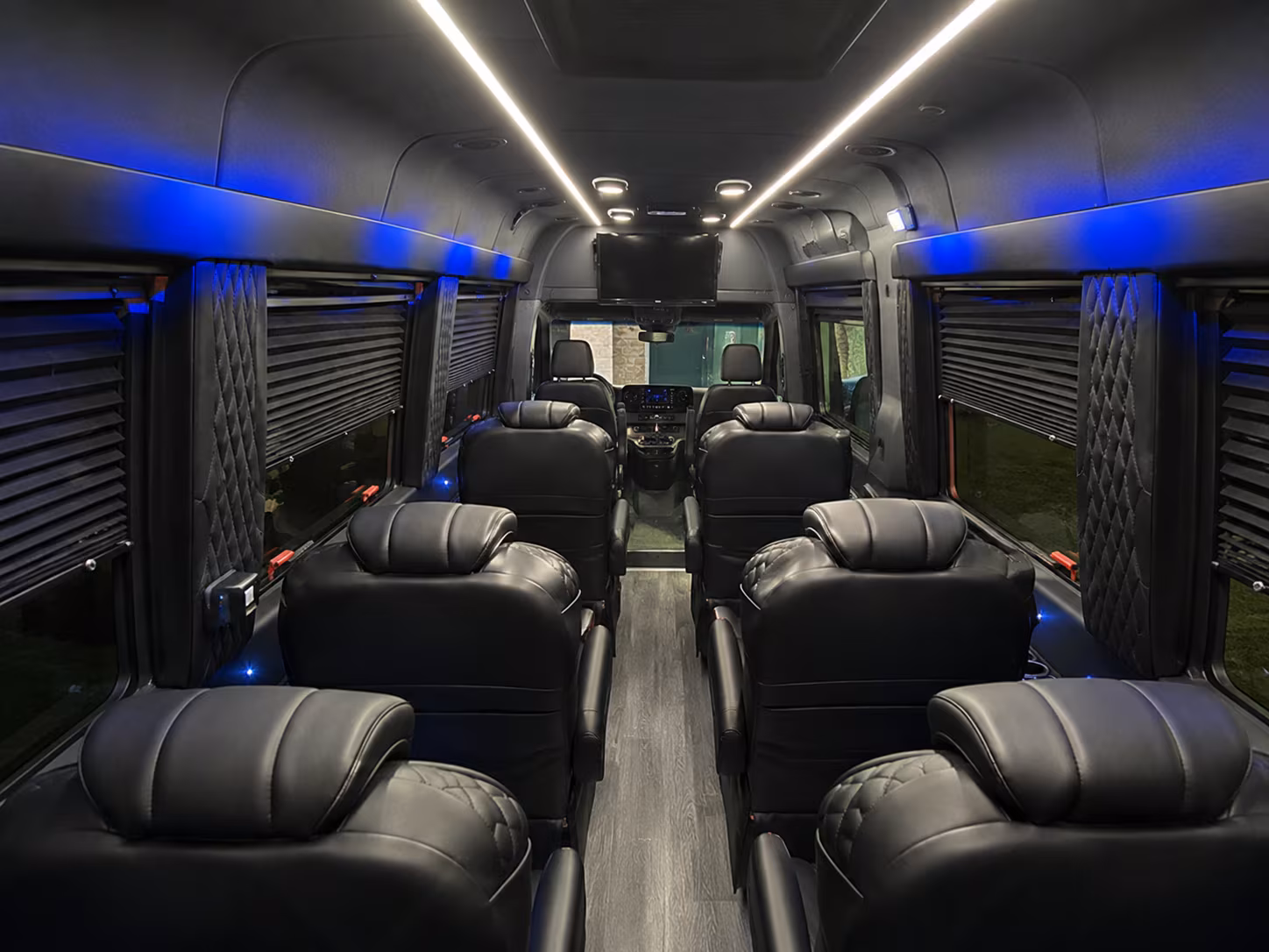 las cruces sprinter van with driver inside